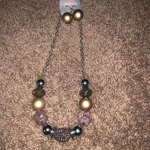 Paparazzi necklace and earring set